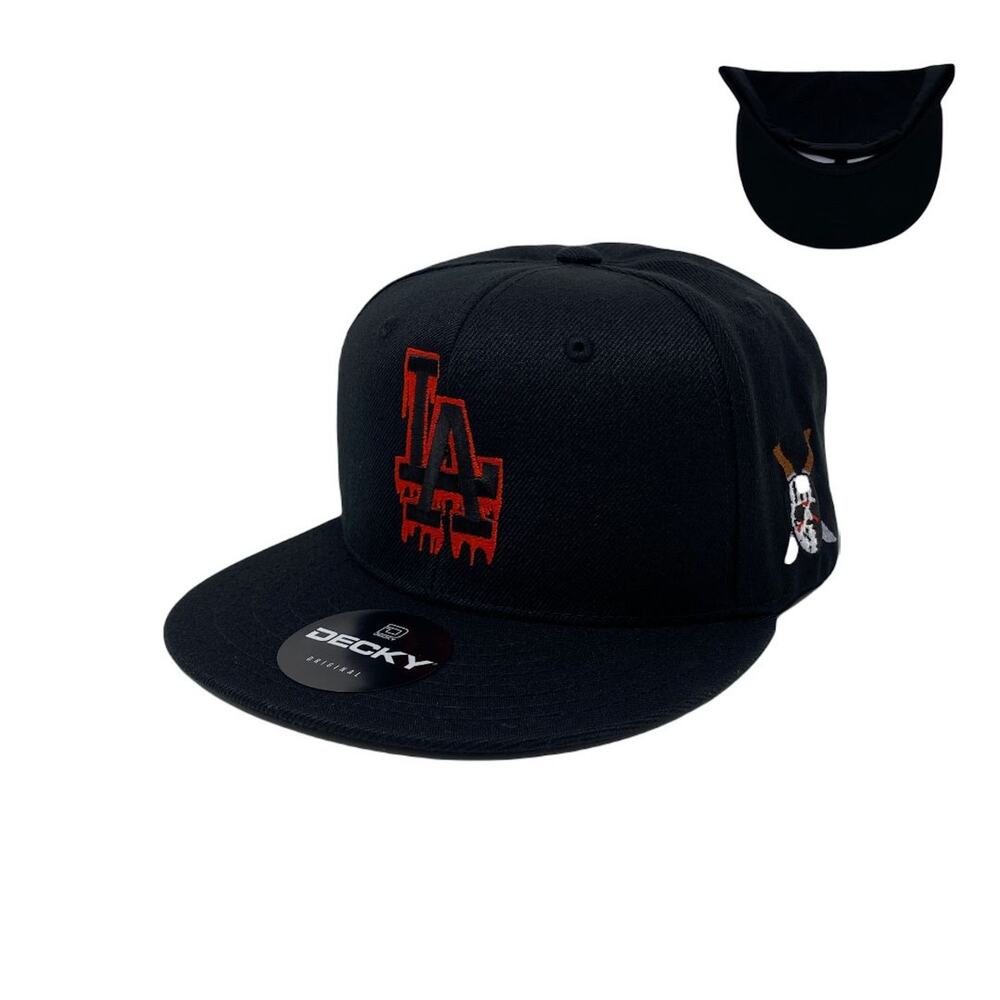 Los Angeles LA Halloween Blood Drip Red (Mask) Snapback Hat